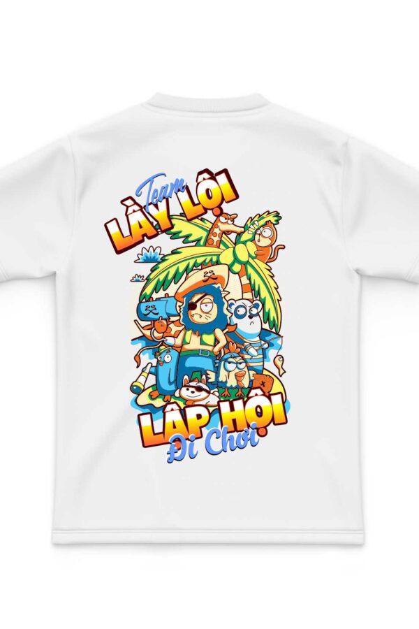 Đồng phục team building lầy lội mặt sau