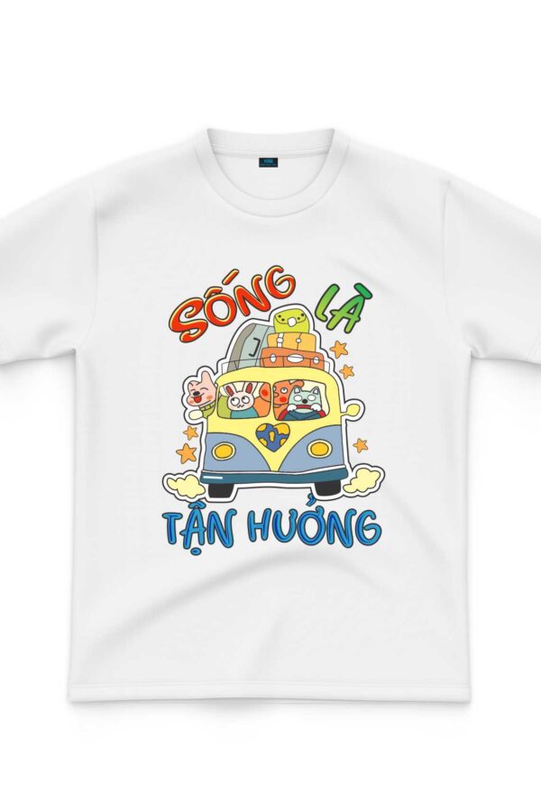 Áo thun team building sống là tận hưởng