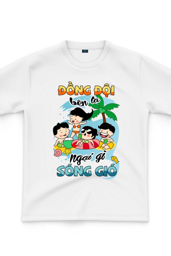 Áo thun đồng phục team building đồng đội bên ta