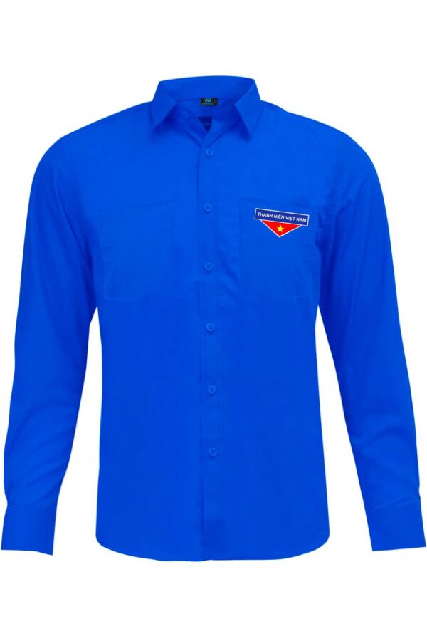 áo sơ mi đoàn thanh niên tay dài