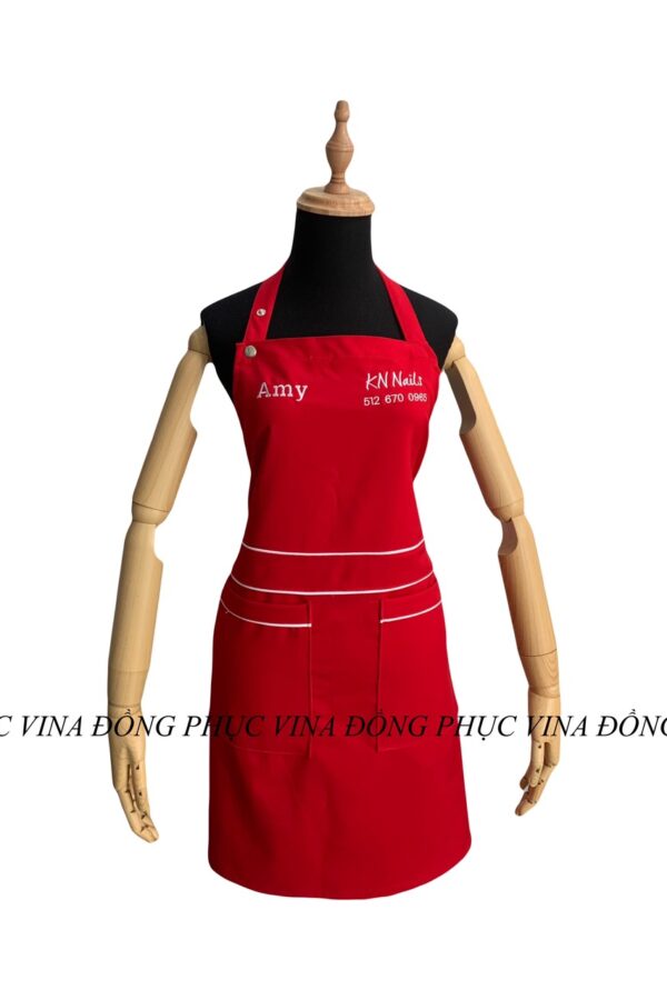 Tạp dề tiệm nails Amy