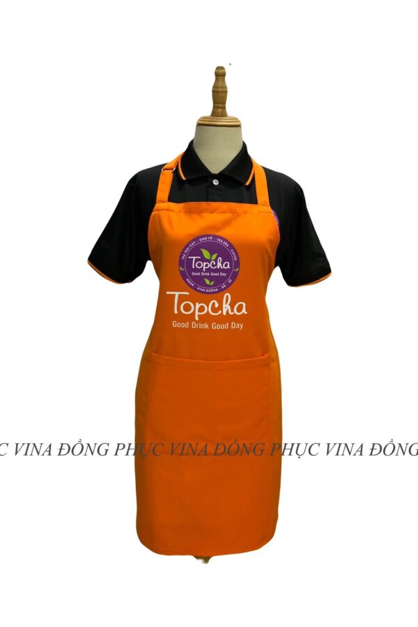 Tạp dề quán trà sữa Top Cha