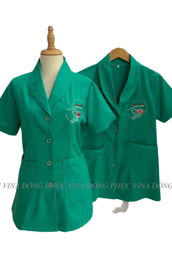 Đồng phục tiệm nail spa Red Lotus