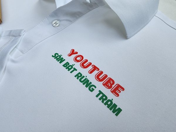 In logo lên áo đồng phục Youtube