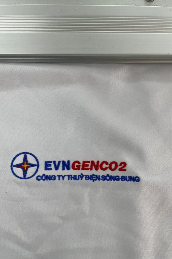 Thêu logo áo EVN GENC02