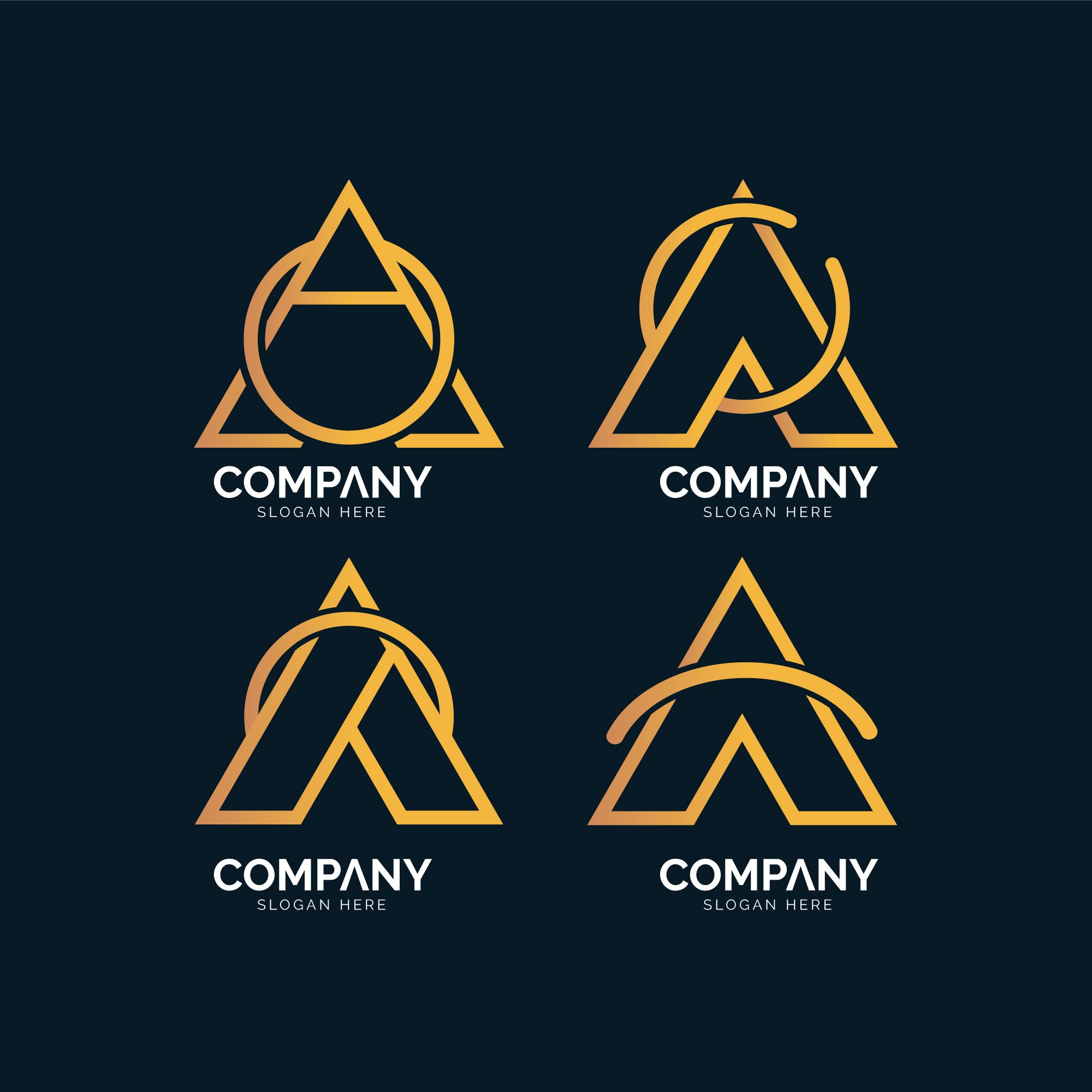 Logo chữ A thiết kế cùng chữ C