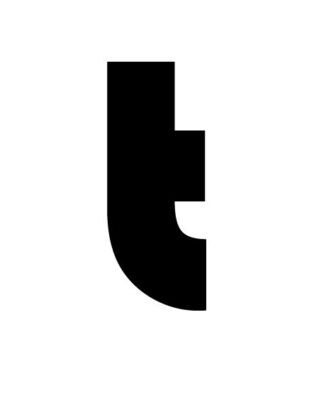 Logo T thiết kế đen trắng