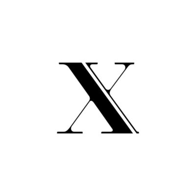Logo chữ X đơn giản