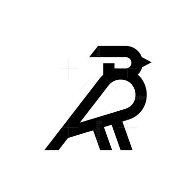 Logo chữ B kết hợp con chim