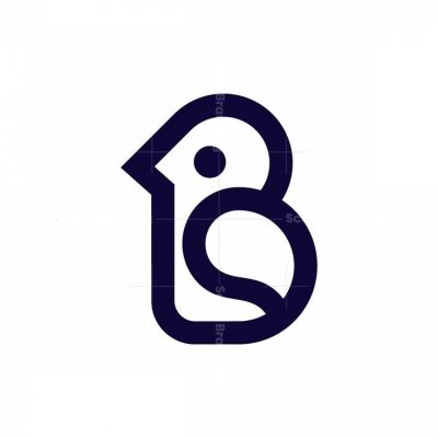 Logo chữ B biểu tượng con chim