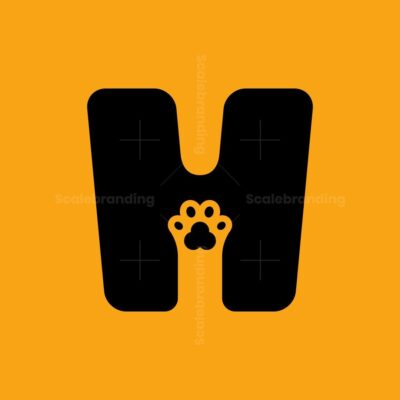 Cat Leg Letter H Logo