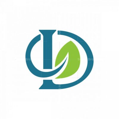 Logo chữ D cùng hoa lá