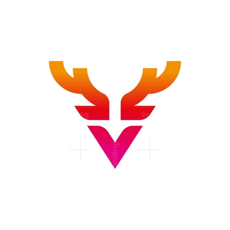 Thiết kế logo chữ V đẹp sáng tạo