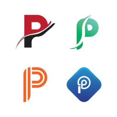 Download Letter P icon logo design illustration for free