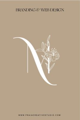 Elegant monogram logo design for luxury wedding businesses and creative entrepreneurs