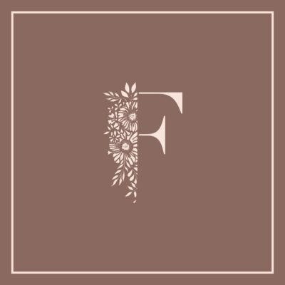 Flowery Santorini l Logo Design by @loftdart