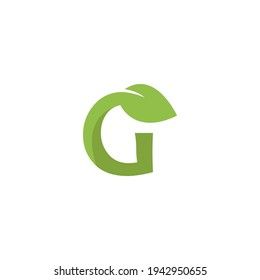 G Letter Leaf Negative Space Logo Stock Vector Royalty Free 748691275 Shutterstock