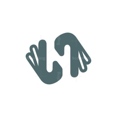 Hands And Letter N Logo
