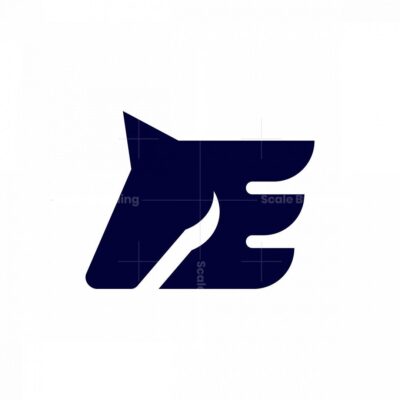 Horse letter E logo
