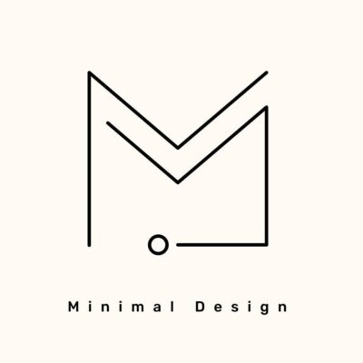 I will modern minimalist initial letters business logo design