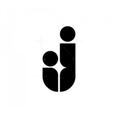 IJ Or JI Letter Logos