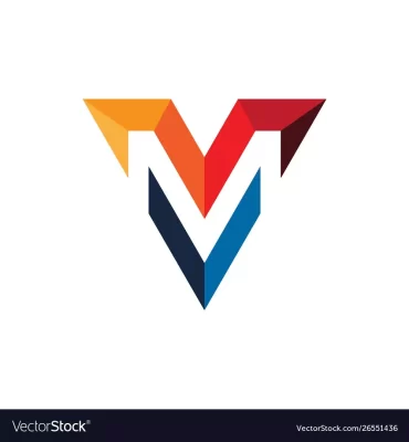 Logo chữ V 3D
