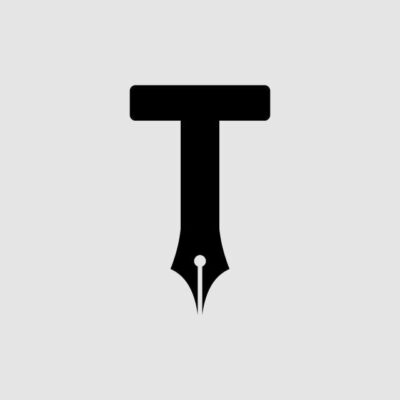 Ink Nib Clipart Transparent Background T Logo With Ink Pen Nibs Monogram Letter Symbol PNG Image For Free Download