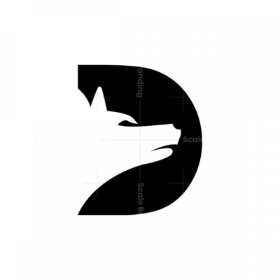 Letter D Dog Logo