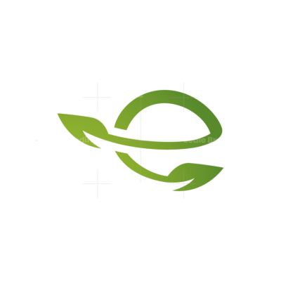 Letter E Leaf Logo