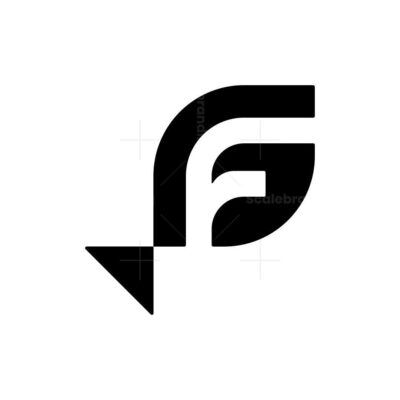 Letter F Fish Logo 1
