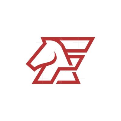 Letter F Horse Logo 1
