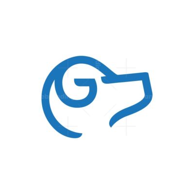 Letter G Dog Logo