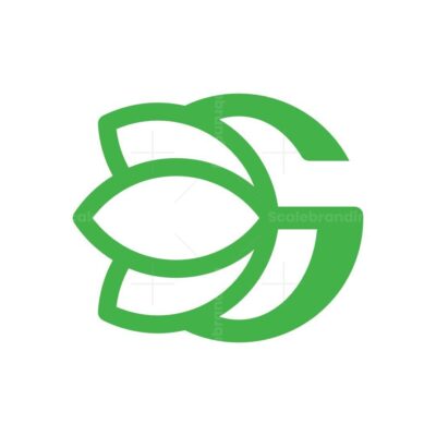 Letter G Leaves Logo