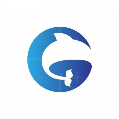 Letter G Whale Logo