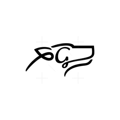 Letter G Wolf Logo