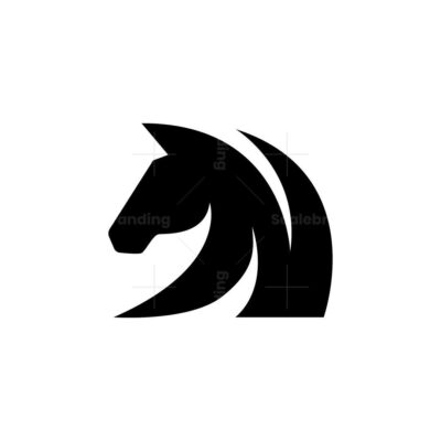 Letter N Horse Logo