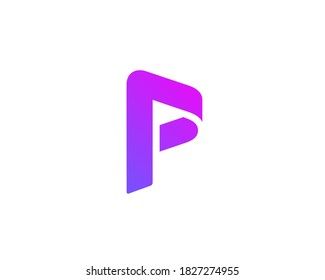 Letter P Logo Icon Design Template vetor stock livre de direitos 1827274955 Shutterstock