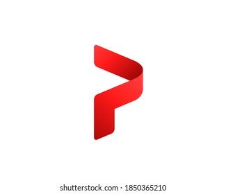Letter P Logo Icon Design Template vetor stock livre de direitos 1850365210 Shutterstock
