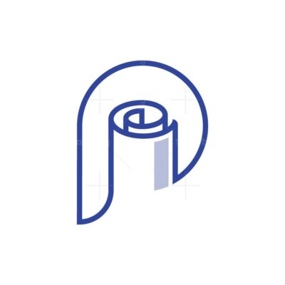 Letter P Paper Logo