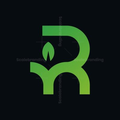 Letter R Growing Logo