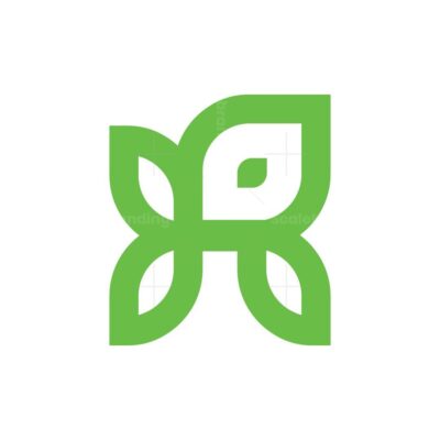 Letter R Leaf Logo 1
