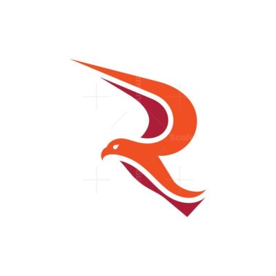 Letter R Raptor Eagle Logo