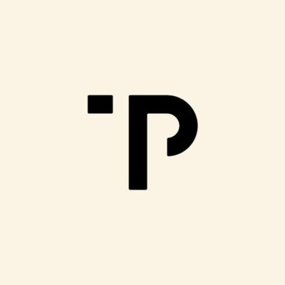 Letter TP PT T P Logo Design Simple