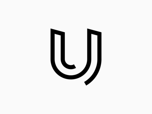 Letter U Logo Icon Branding Lettermark Design