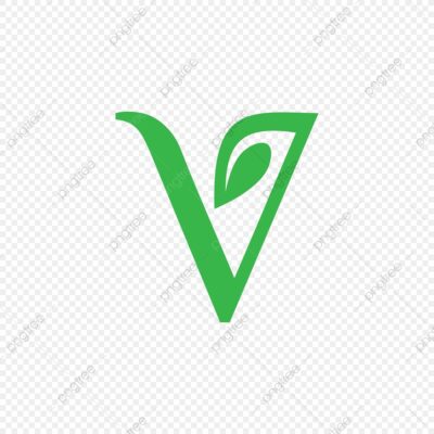 Letter V Clipart Transparent PNG Hd Letter V With Green Leaf Logo Letter A Clipart Letter V Initials PNG Image For Free Download