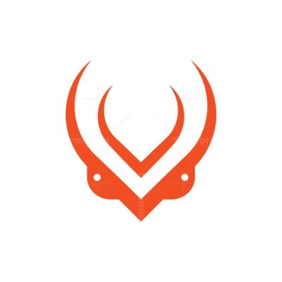 Letter V Owl Logo
