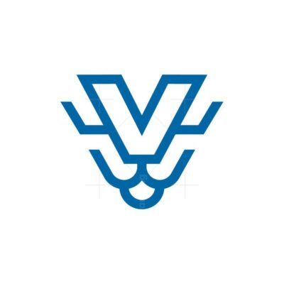 Letter V Tiger Logo