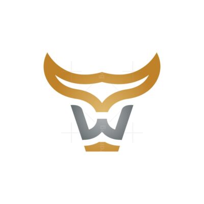 Letter W Bull Logo Taurus Logo