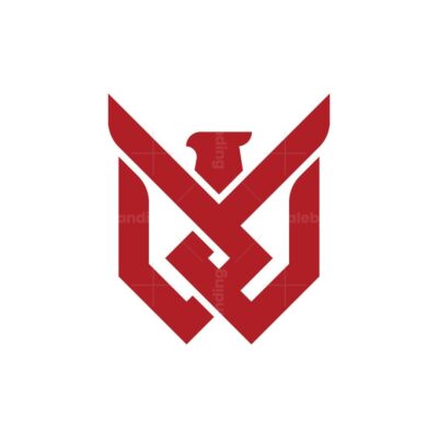 Letter W Nordic Eagle Logo