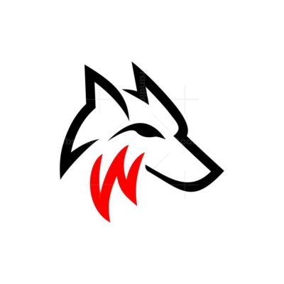 Letter W Wolf Logo